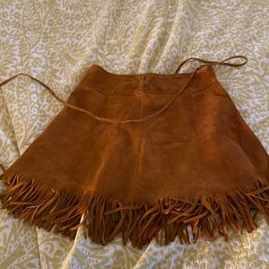 Real Suade vintage skirt